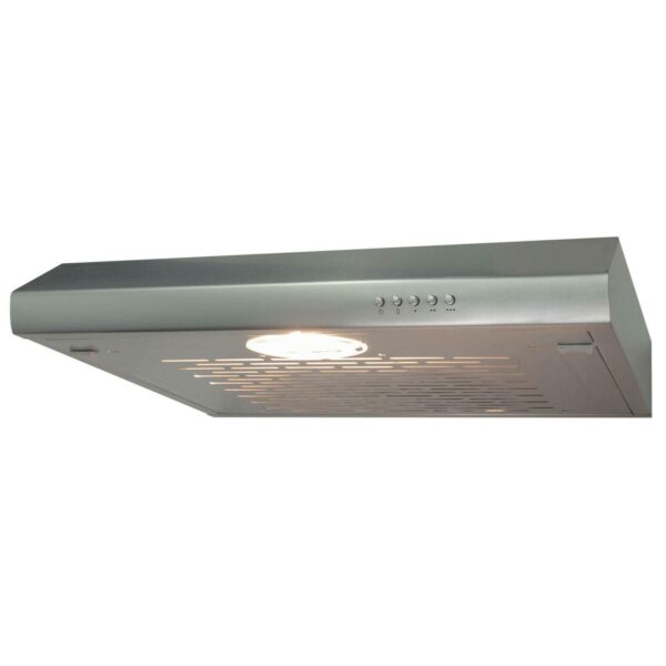 SIA 30cm Stainless Steel 2 Zone Electric Hob & 60cm Visor Cooker Hood Extractor Fan - London House - 3