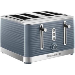 Russell Hobbs 4 Slice Toaster/ Inspire, Grey - 24383 - London Houseware - 1