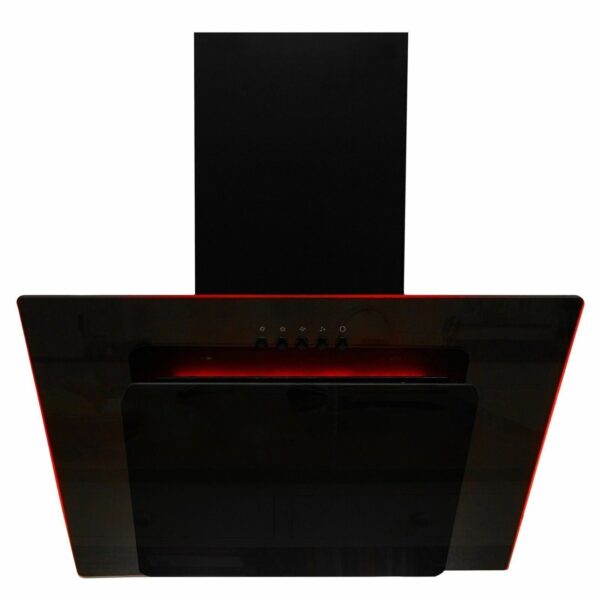 SIA 70cm Black 5 Burner Gas Hob & Multi Colour LED Angled Cooker Hood - London Houseware - 8