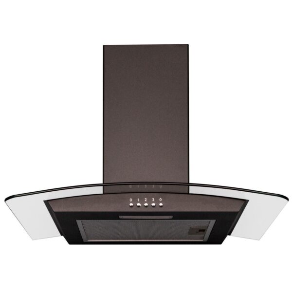 Black 13 Function Single Fan Oven, 70cm 5 Burner Gas Hob & Curved Cooker Hood - London Houseware - 7