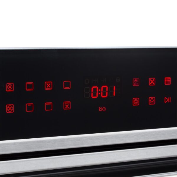SIA BISO12PSS 60cm Black Pyrolytic Single Electric Oven & 4 Zone Induction Hob - London Houseware - 2