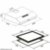SIA 60cm Built In Electric Oven, Touch Control Induction Hob & Visor Cooker Hood - London Houseware - 7