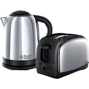 Russell Hobbs Kettle and Toaster Set Stainless Steel - 21830 - London Houseware - 1