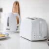 Russell Hobbs 2 Slice Toaster / Textures, White - 21640 - London Houseware - 2