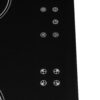SIA 60cm Black Built In Double Oven & 4 Zone Electric Ceramic Hob - London Houseware - 4
