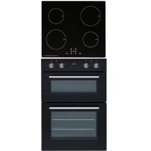 SIA 60cm Built In Electric Double Oven & 4 Zone Touch Control Induction Hob - London Houseware - 1