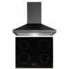 SIA 60cm Black 4 Zone Touch Control Induction Hob & Cooker Hood Fan - London Houseware - 1