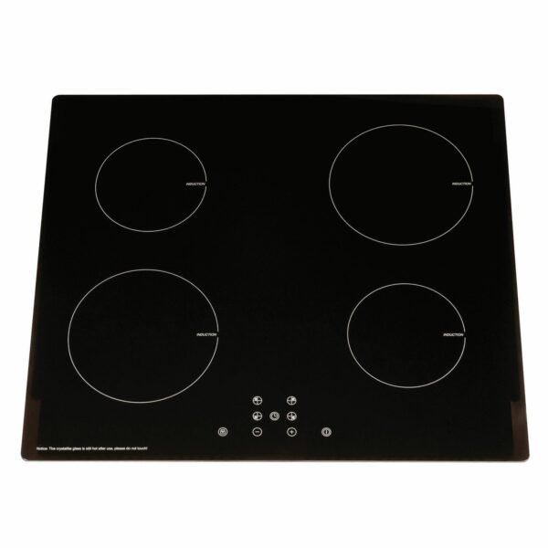 SIA 60cm Black 4 Zone Touch Control Induction Hob & Cooker Hood Fan - London Houseware - 2