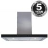 Extractor Fan Cooker Hood - SIA LIN91SS - 90cm , SS - London Houseware - 1
