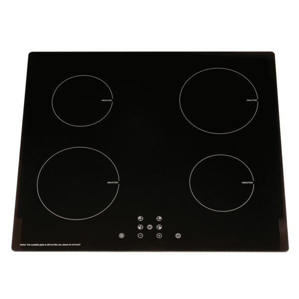 SIA 60cm Black Plug In Induction Hob And Silver Visor Cooker Hood Extractor Fan - London Houseware - 2