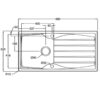 Grey 1.0 Bowl Kitchen Sink -SIA10GR - London Houseware - 3