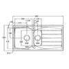 Grey 1.5 Bowl Kitchen Sink-SIA15GR - London Houseware - 4