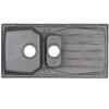 Grey 1.5 Bowl Kitchen Sink-SIA15GR - London Houseware - 5