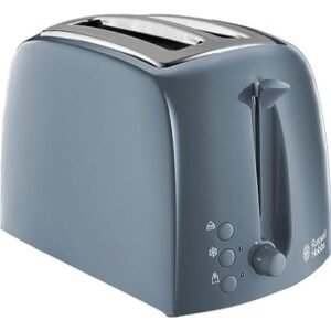 Russell Hobbs 2 Slice Toaster / Textures, Grey - 21644 - London Houseware - 1