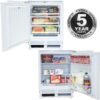 White Under Counter Fridge And Freezer Twin Pack - SIA RFU101-RFU103 - London Houseware - 2