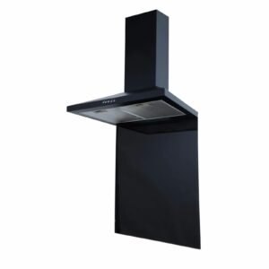 Black Kitchen Glass Splashback - SIA SP60BL 60cm x 75cm - London Houseware - 1