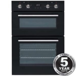 60cm Black Electric Built In Double Oven - SIA DO102 - London Houseware - 1