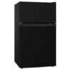 88L Black Double Door Fridge Freezer - SIA UFF01BL - London Houseware - 2