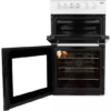 Beko 50cm Electric Cooker with Double Oven and Ceramic Hob - KDVC563AW - London Houseware - 5