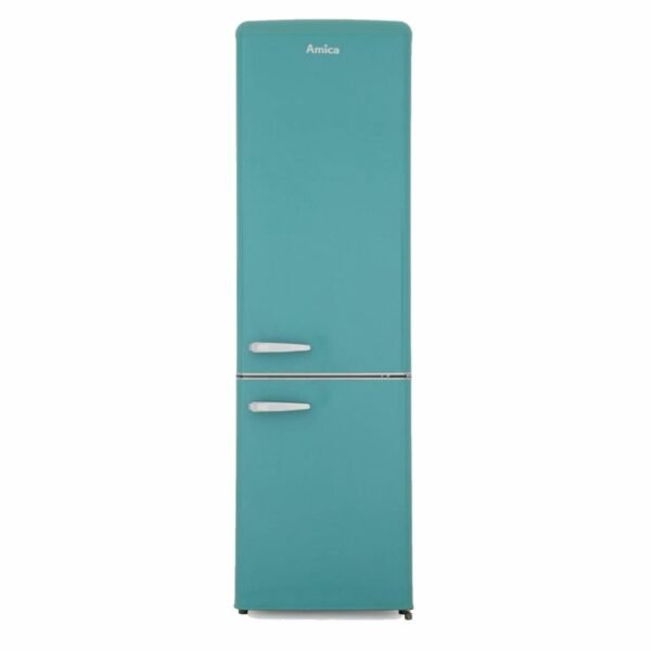 55Cm Retro Fridge Freezer 60/40 Split, Duck Egg Blue - Amica FKR29653DEB - London Houseware - 1