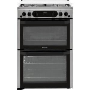 60cm Gas Cooker with Gas Hob/FreeStanding, Silver – Hotpoint HDM67G0CCX/UK - London Houseware - 1
