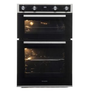 60cm Black Electric Built In Double Oven – Montpellier DO3570IB - London Houseware - 1