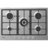 75cm 5 Burner Gas Hob Stainless Steel - Candy CHG74WPX - London Houseware - 1